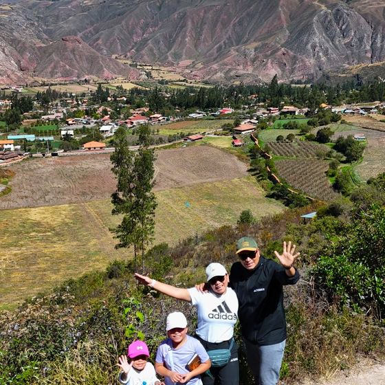 Vista del Valle Sagrado desde el sendero